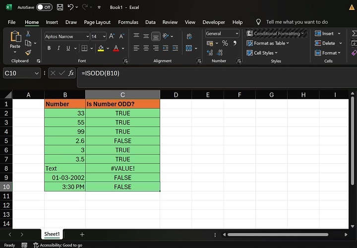 Basic ISODD Function2