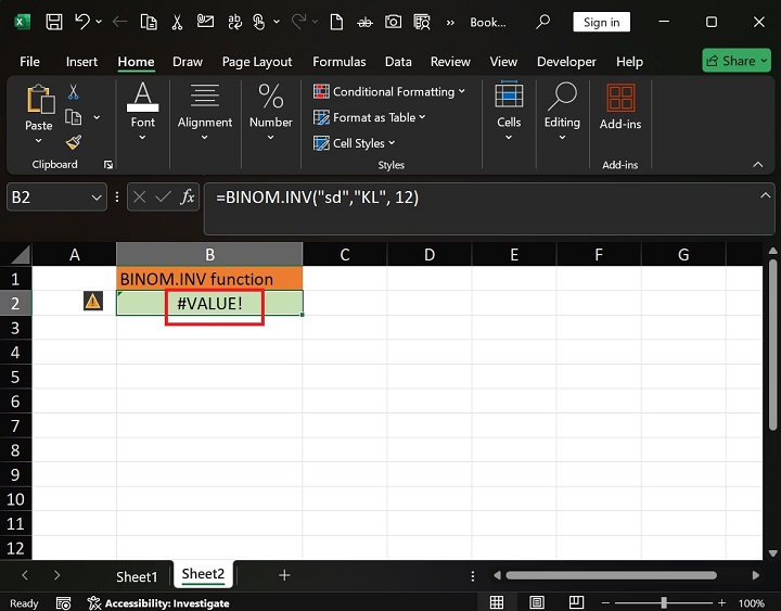 BINOM.INV Function in Excel 3