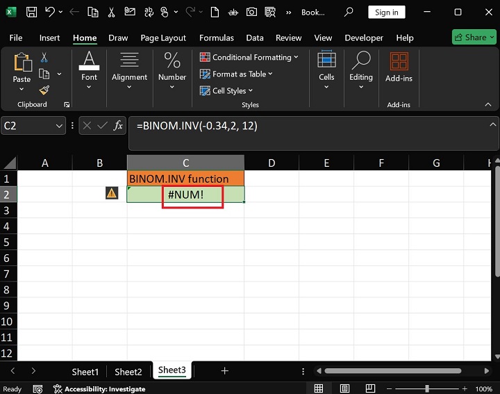 BINOM.INV Function in Excel 5