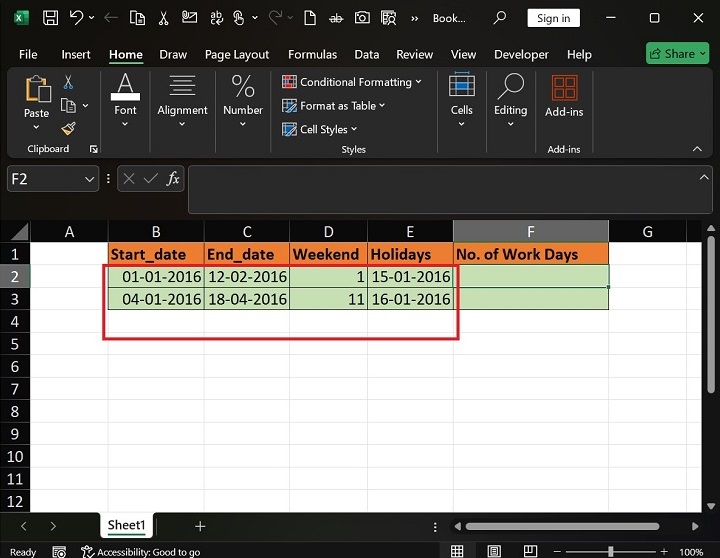 Calculating 9 Working Days to Resolve Ticket1