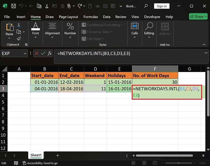 Calculating 9 Working Days to Resolve Ticket4