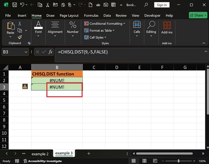 CHISQ.DIST Function in Excel 6