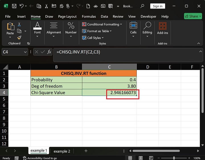 CHISQ.INV.RT Function 1