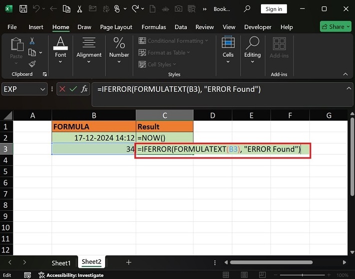 Combining with IFERROR function3