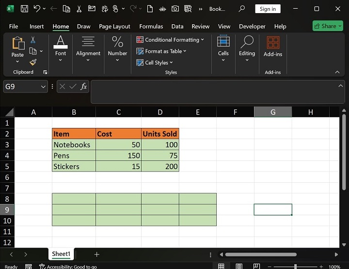Convert Rows into Columns in Excel1