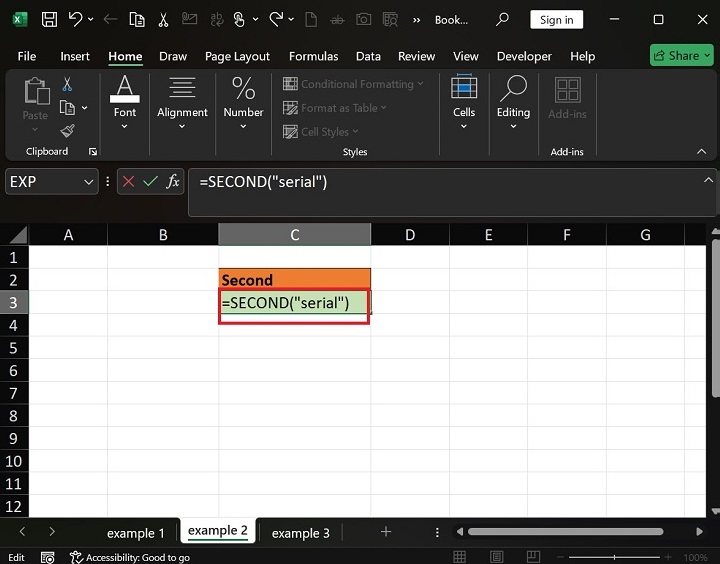 Examples of the SECOND Function in Excel4