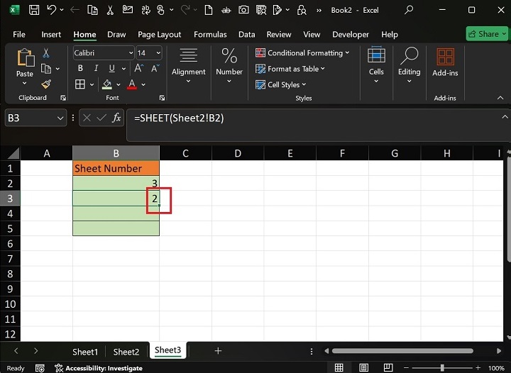 Extracting Sheet Number using Sheet() Function4