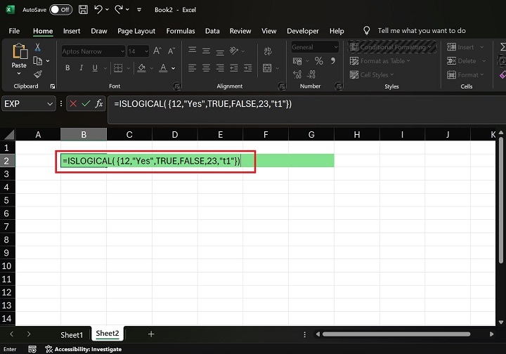 ISLOGICAL Function for Identifying Boolean Values1
