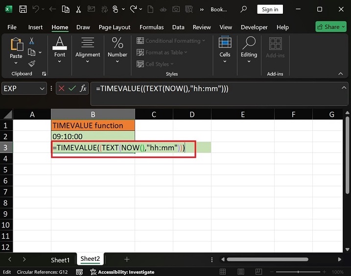 TEXT Function with the TIMEVALUE Function3