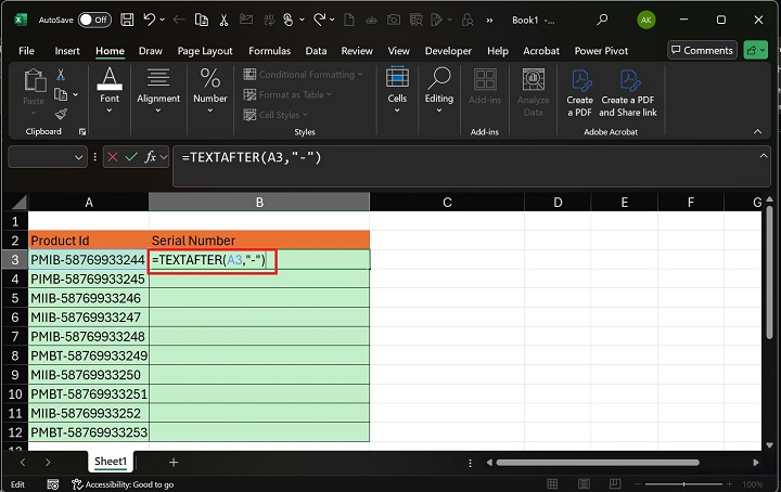 TEXTAFTER Function 1