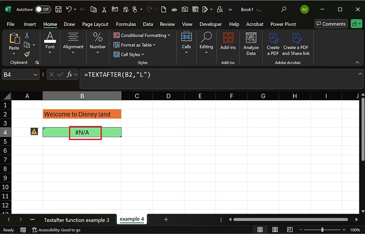 TEXTAFTER Function Distinguishes Uppercase