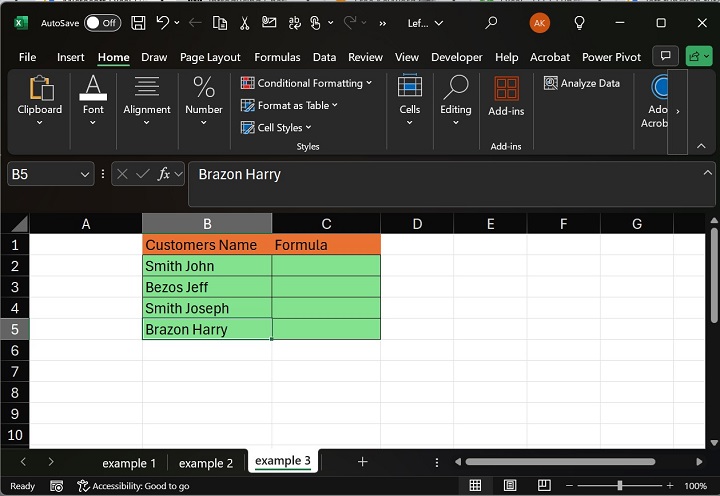 Using the LEFT and SEARCH Function1