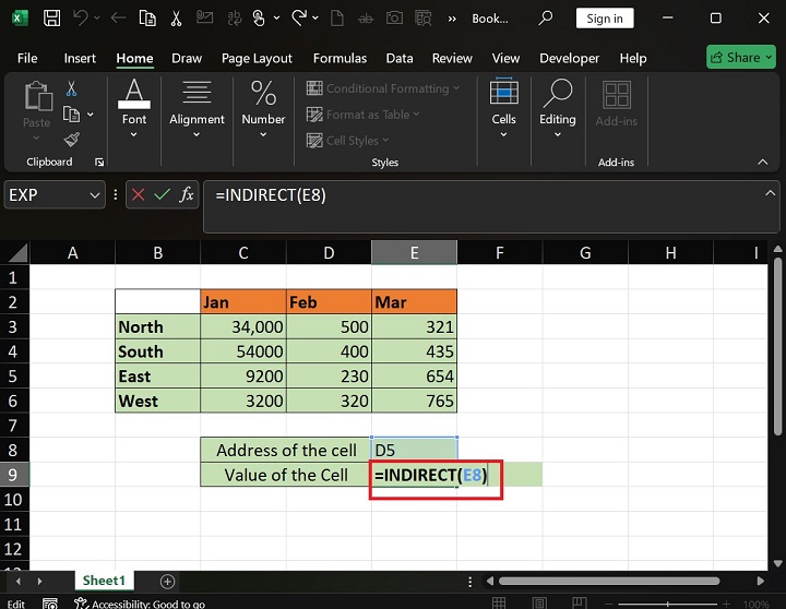 What does the INDIRECT Function do in Excel1