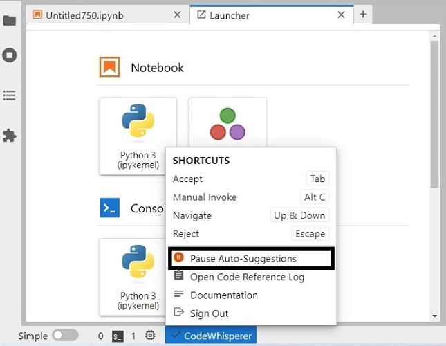 Pause Automatic Code Suggestions