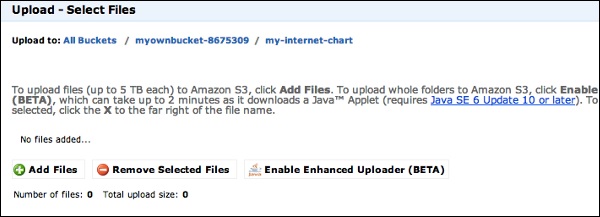 Upload Selected Files
