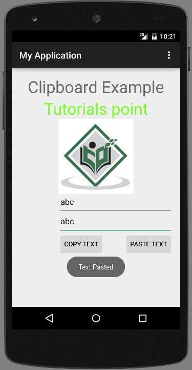 Anroid clipboard Tutorial