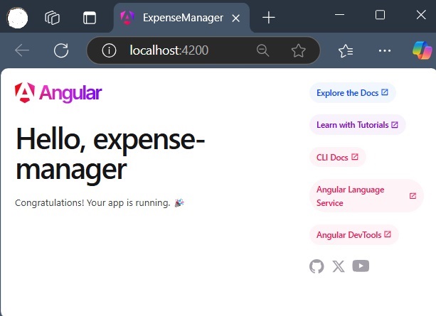 First Angular Application