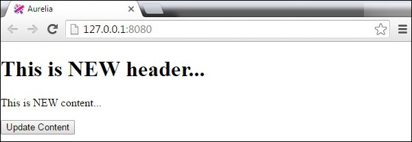 Aurelia Components Method