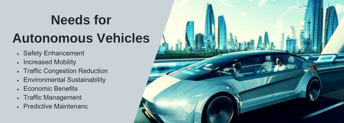 Needs for Autonomous Vehicles