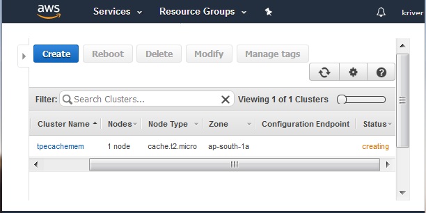 Creating mem cluster 4 