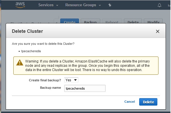 Delete cluster2