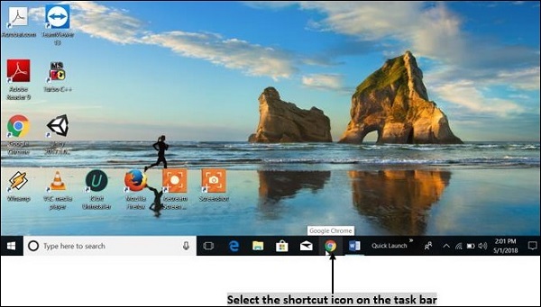 Select Shortcut Icon