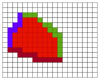 4-connected Flood Filling 4