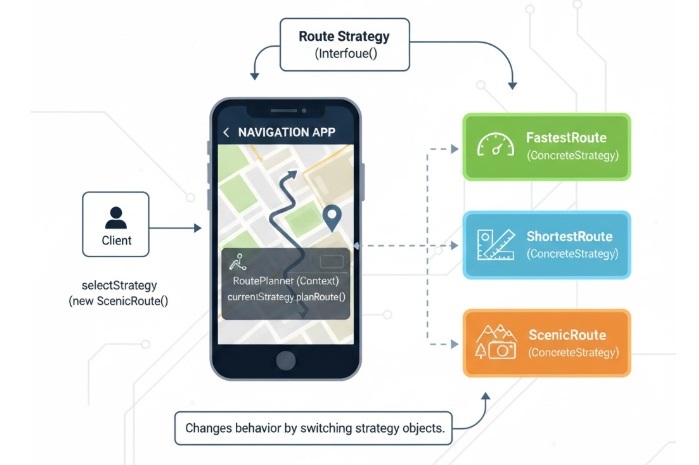 Strategy Design Pattern Illustration