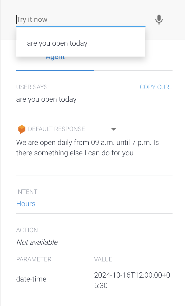 Creating a Custom Intent Testing