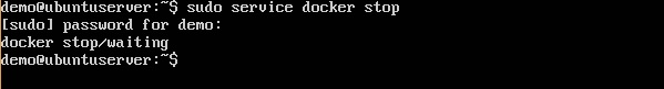 Service Docker Stop
