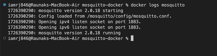 View the Logs of Mosquitto