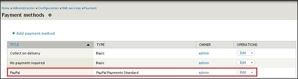 Drupal Setup Payments