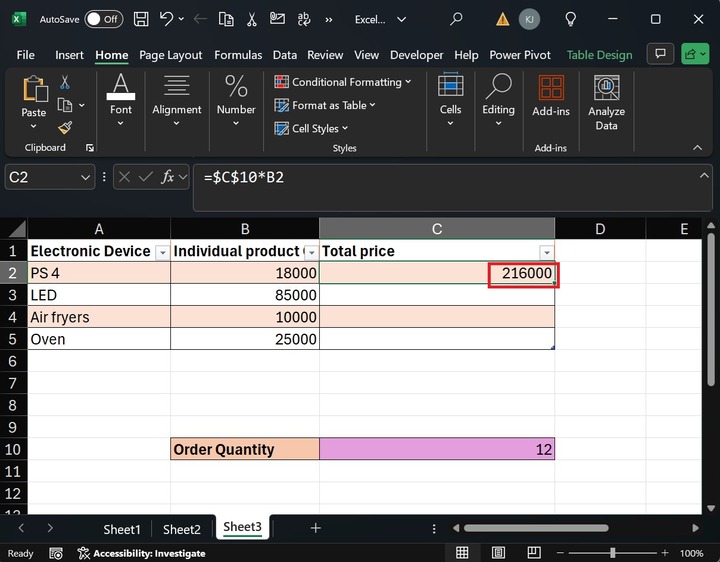 Absolute Reference 1