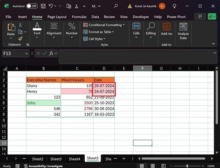 Cell Rules in Excel 17