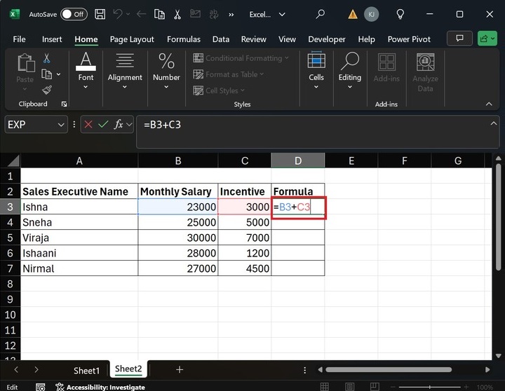 Make Formulas auto-update in Excel 1