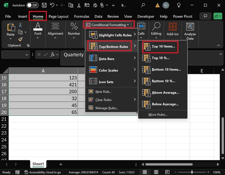 Product Sales Using Top/Bottom Rules 1