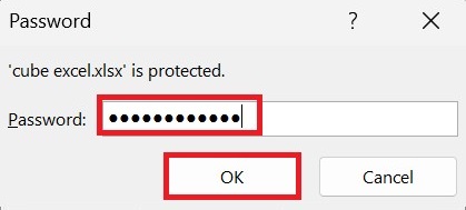 Set a Password in Excel 4