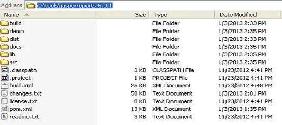Jasper directory structure