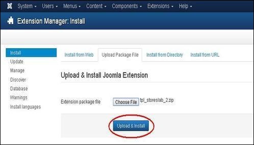 joomla Adding Template