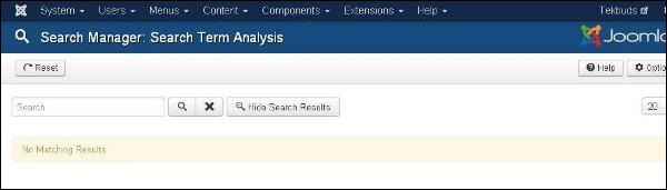 joomla Component Menu