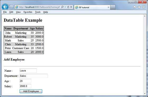 JSF Add Data to datatable1
