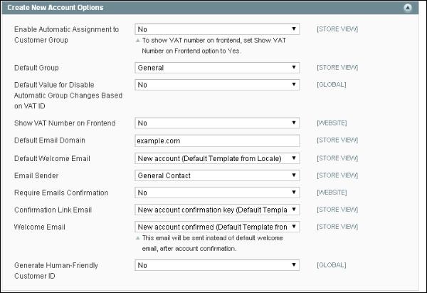 Magento Setup Customer