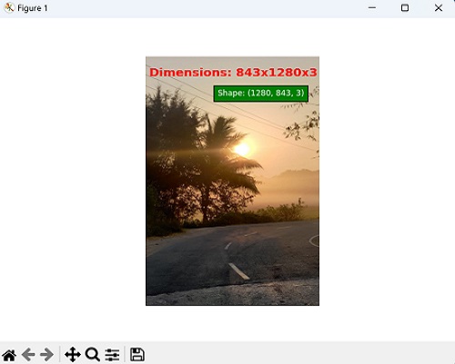 Displaying shape image