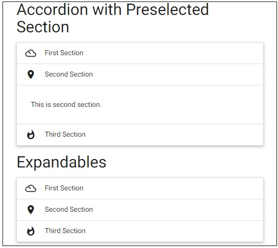 Materialize Collapsible