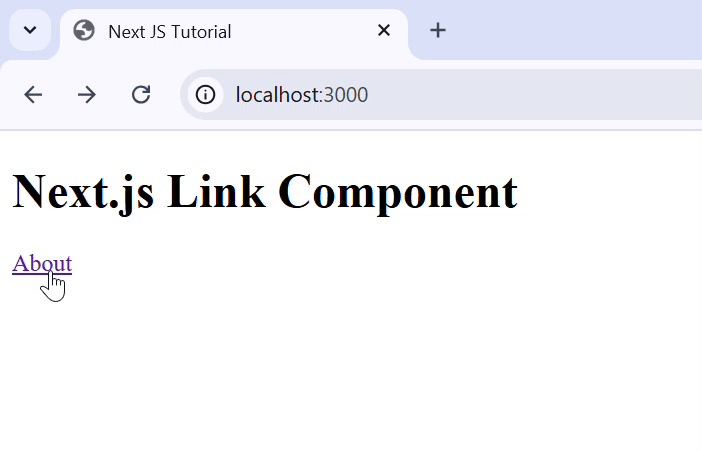 Link Component Href Prop