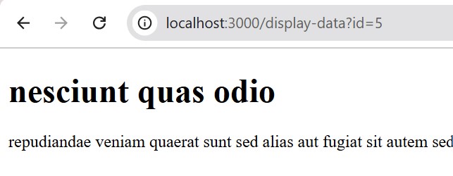 Next.js getServerSideProps Example 2