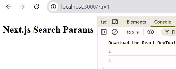 Next.js useSearchParams Function Example 1