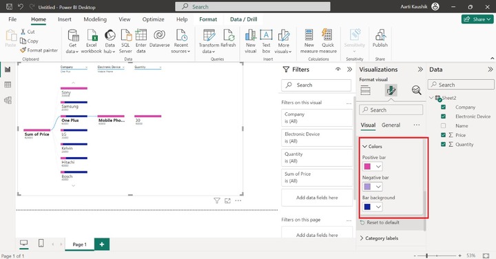 Change the Color of Bars 1