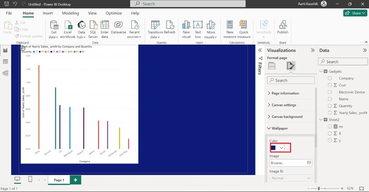 Clustered Column Chart 7