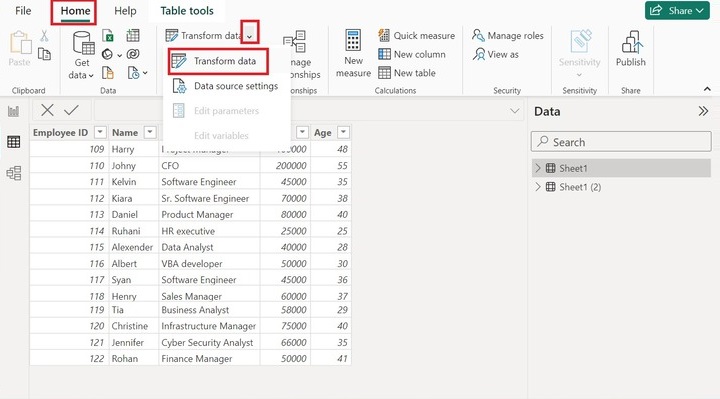 Conduct Right Outer Join in Power BI 4